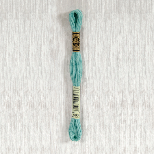 DMC 993 Very Light Aquamarine 6 Strand Embroidery Floss