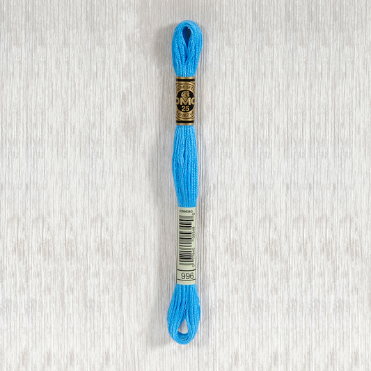 DMC 996 Medium Electric Blue 6 Strand Embroidery Floss