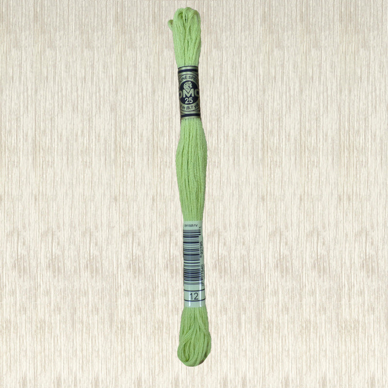 DMC 12 Tender Green 6 Strand Embroidery Floss