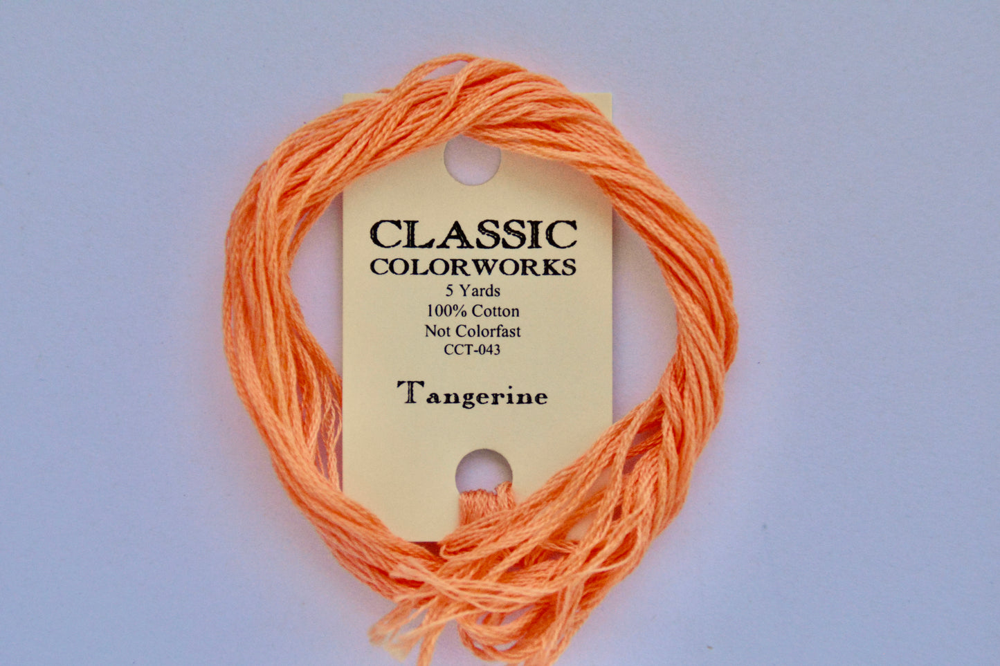 Tangerine Classic Colorworks 6-Strand Hand-Dyed Embroidery Floss