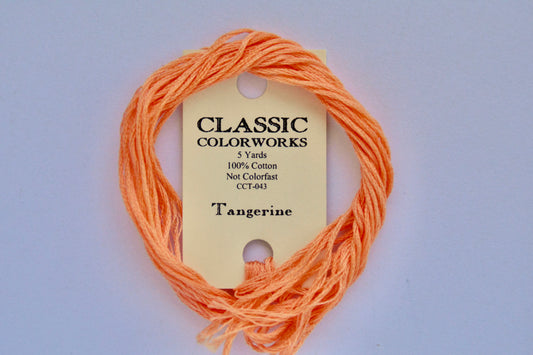 Tangerine Classic Colorworks 6-Strand Hand-Dyed Embroidery Floss