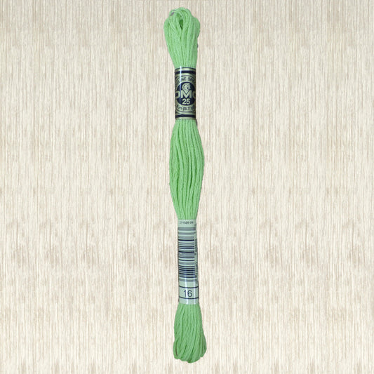 DMC 16 Light Chartreuse Green 6 Strand Embroidery Floss