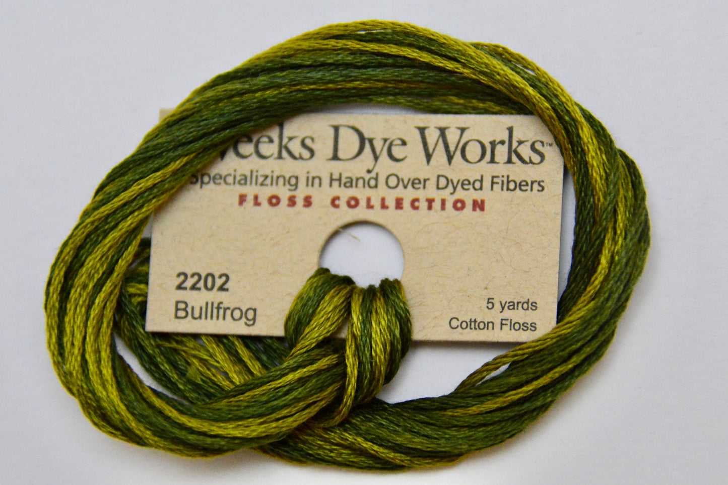 Bullfrog 2202 Weeks Dye Works 6-Strand Hand-Dyed Embroidery Floss