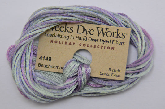 Beachcomber 4149 Weeks Dye Works 6-Strand Hand-Dyed Embroidery Floss