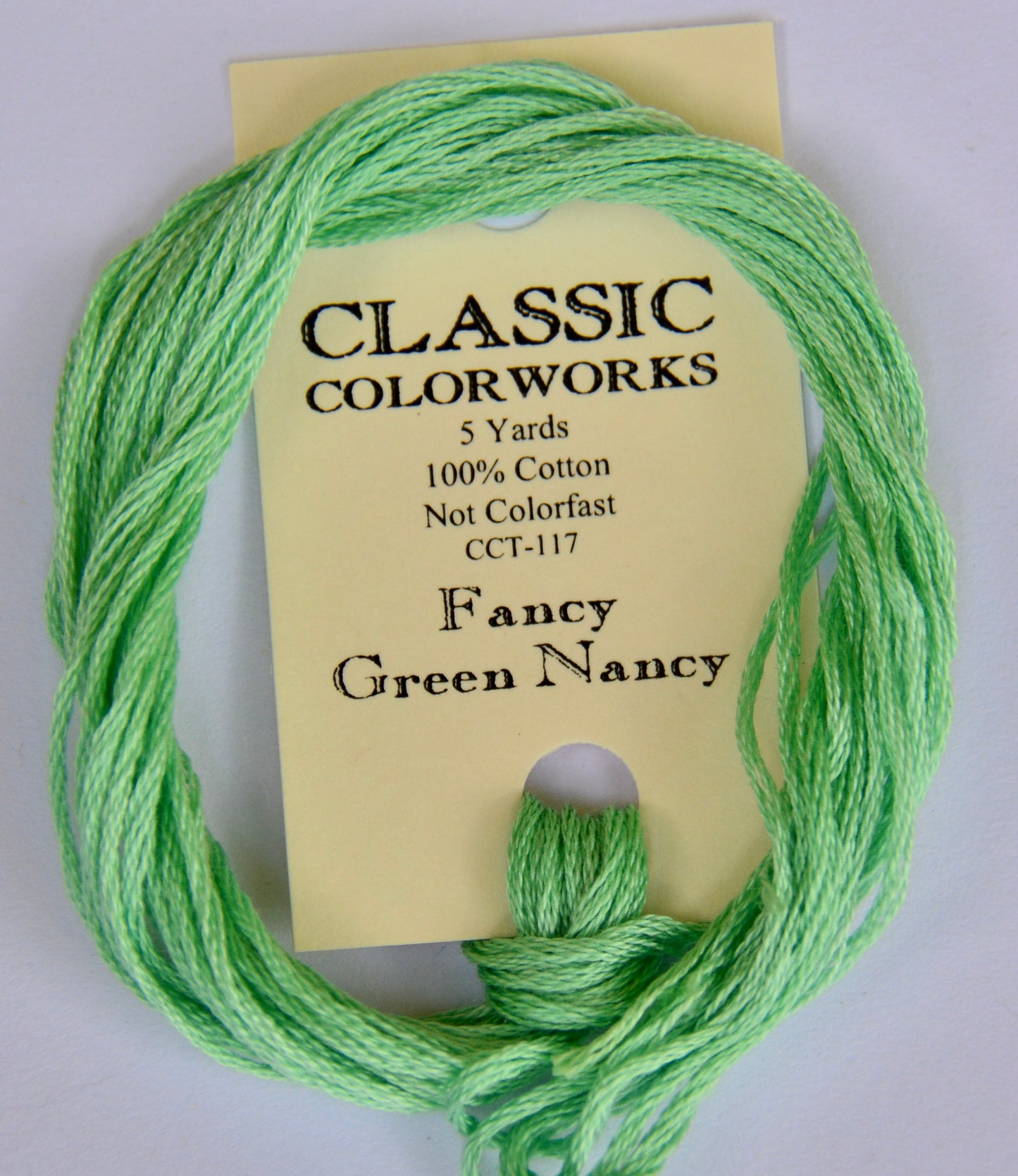 Fancy Green Nancy Classic Colorworks 6-Strand Hand-Dyed Embroidery Floss