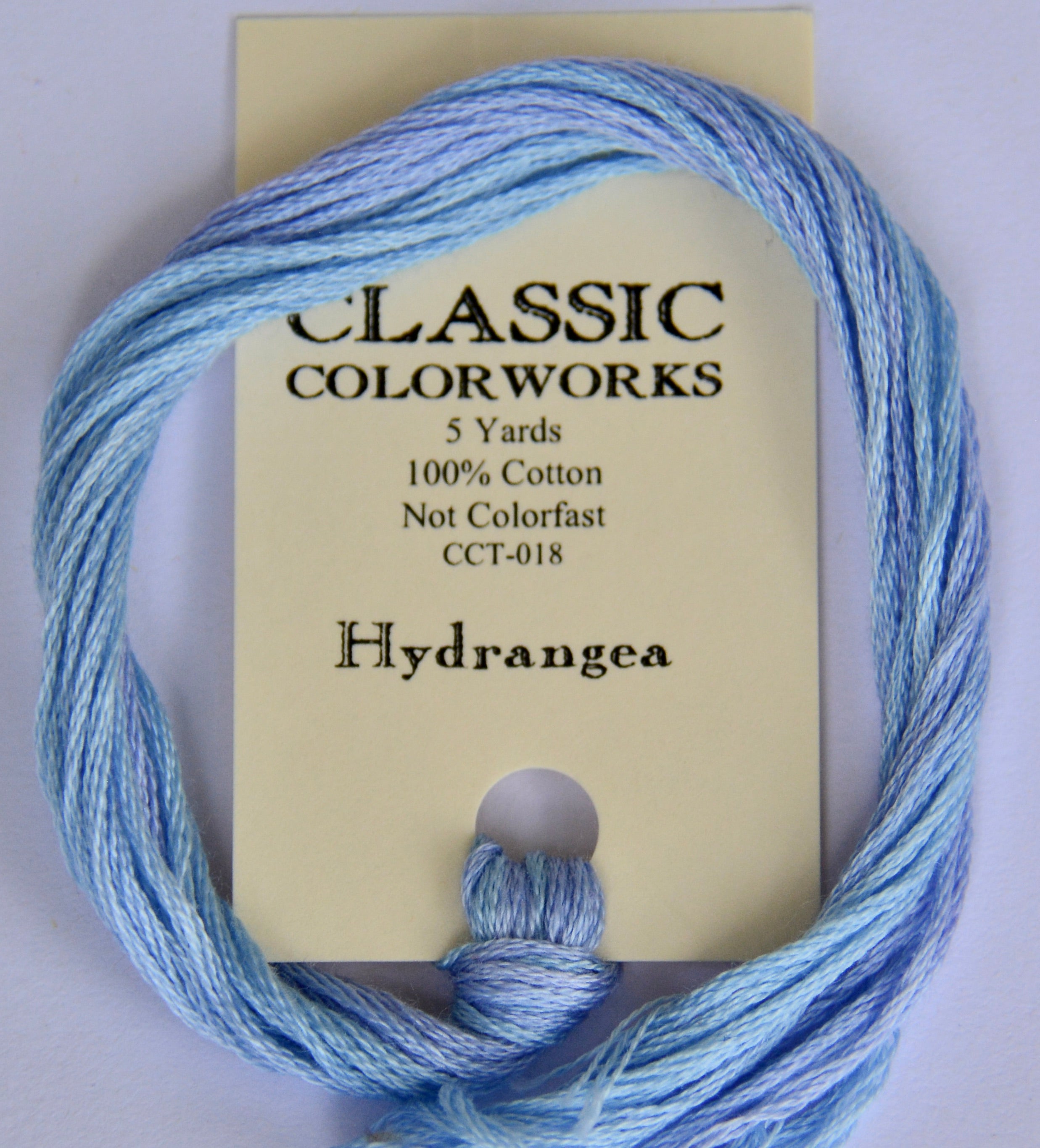Classic Colorworks Hydrangea Classic Colorworks 6-Strand Hand-Dyed Embroidery Floss – The ...