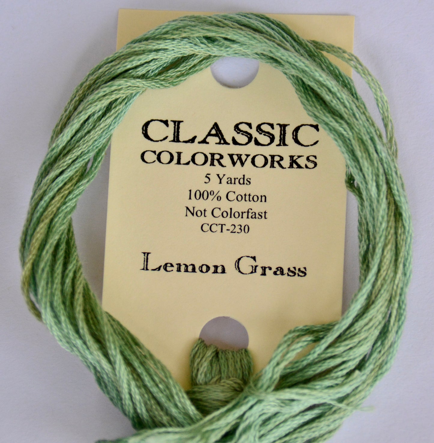 Lemon Grass Classic Colorworks 6-Strand Hand-Dyed Embroidery Floss