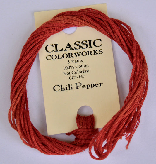 Chili Pepper Classic Colorworks 6-Strand Hand-Dyed Embroidery Floss