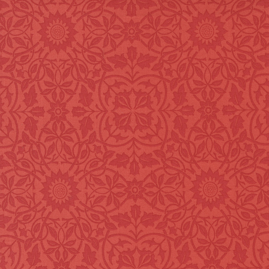 Christmas Stitched Pomegrante Tapestry Damask M2044615 by Fig Tree Quilts for Moda (sold in 25cm increments)