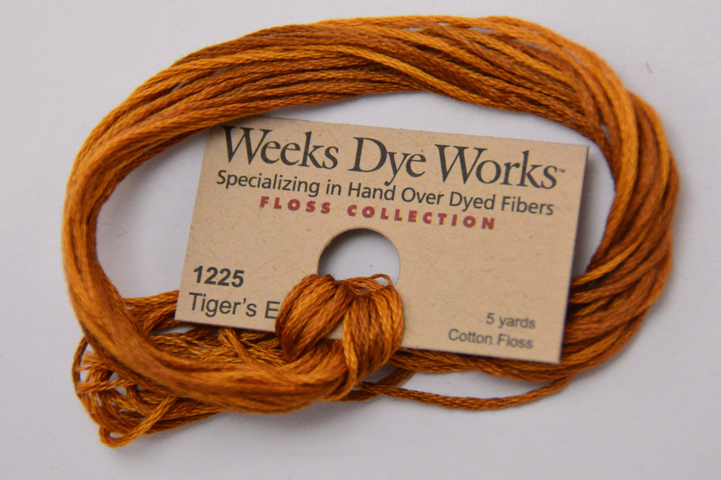 Tiger’s Eye 1225 Weeks Dye Works 6-Strand Hand-Dyed Embroidery Floss