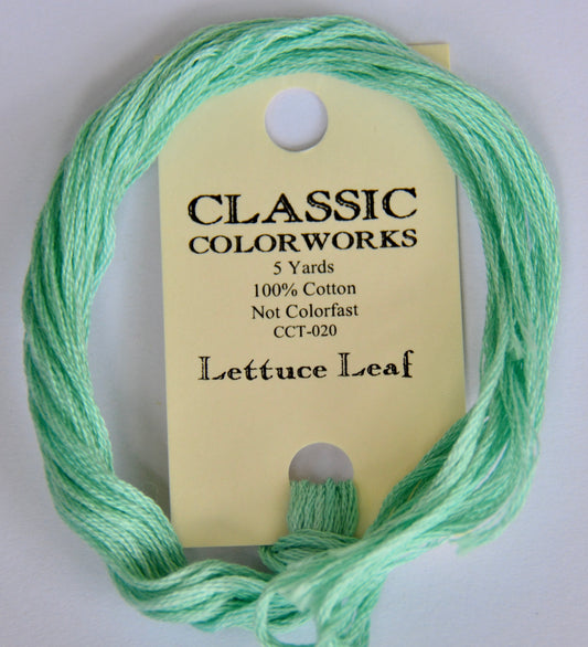 Lettuce Leaf Classic Colorworks 6-Strand Hand-Dyed Embroidery Floss