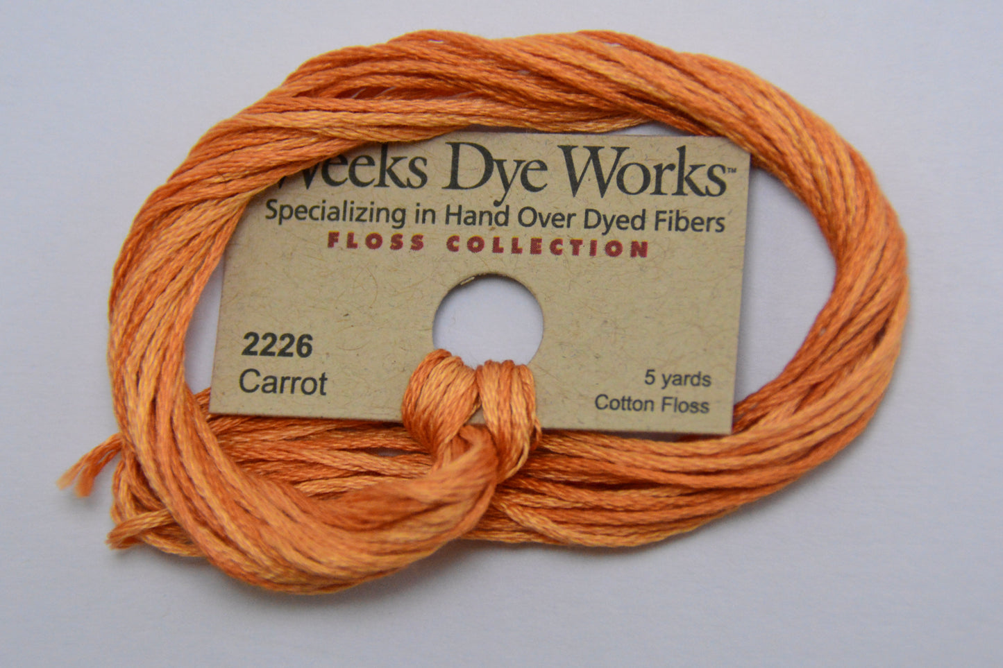 Carrot 2226 Weeks Dye Works 6-Strand Hand-Dyed Embroidery Floss