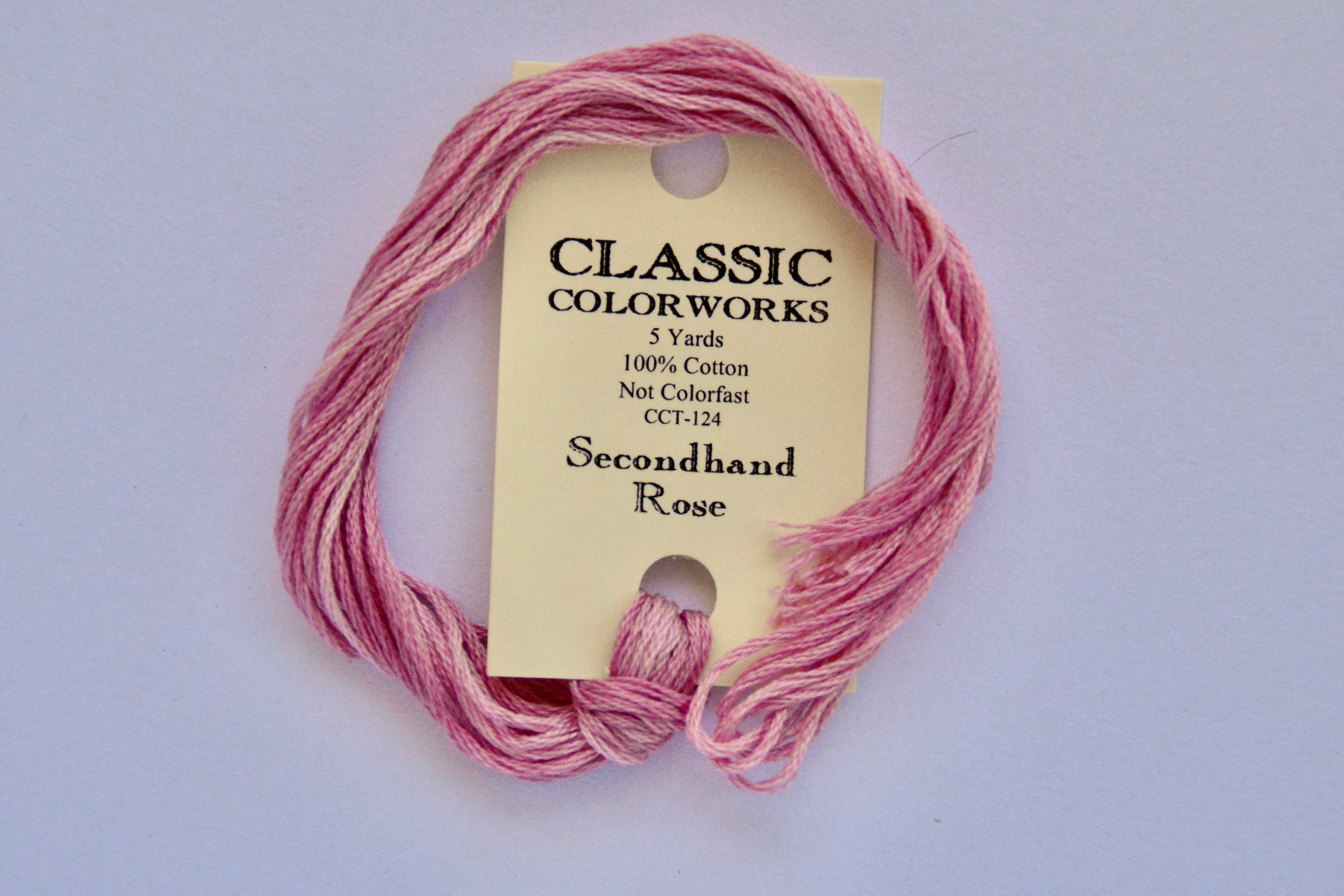 Classic Colorworks Secondhand Rose Classic Colorworks 6-Strand Hand-Dyed Embroidery Floss ...