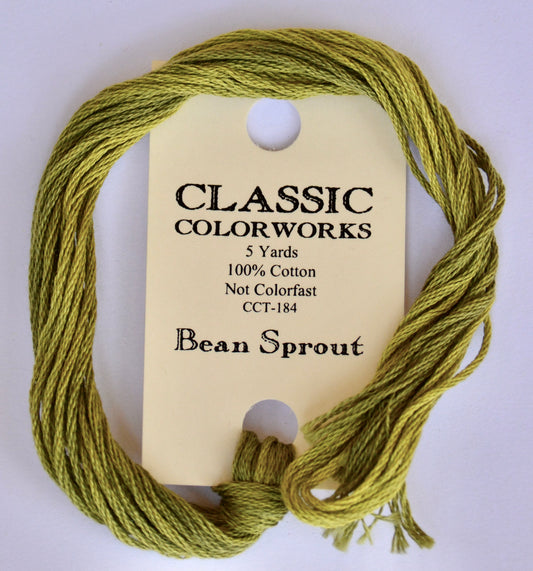 Bean Sprout Green Classic Colorworks 6-Strand Hand-Dyed Embroidery Floss