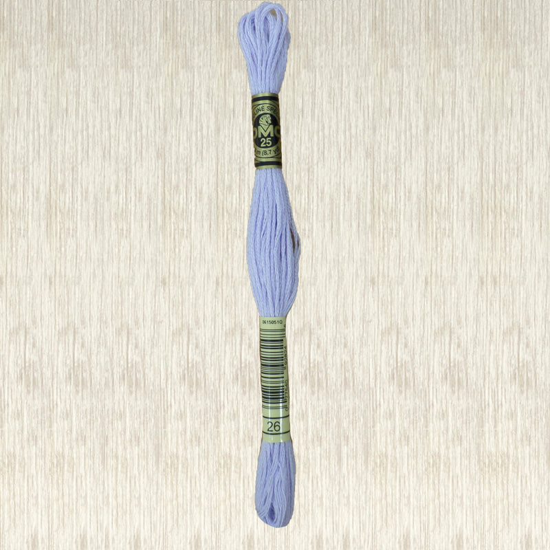 DMC 26 Pale Light Lavender 6 Strand Embroidery Floss