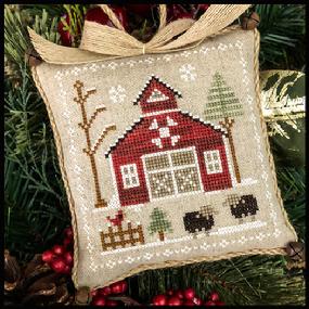 Farmhouse Christmas 9. Baa Baa Black Sheep Cross Stitch Pattern Little House Needleworks