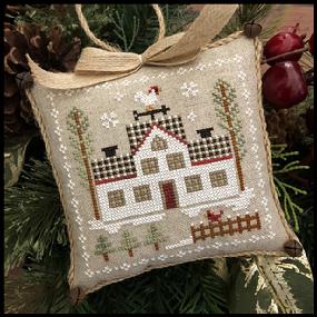 Farmhouse Christmas 7. Cock-a-doodle-do Cross Stitch Pattern Little House Needleworks