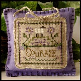 Little Sheep Virtue No.4 'Courage' Cross Stitch Pattern Little House Needleworks