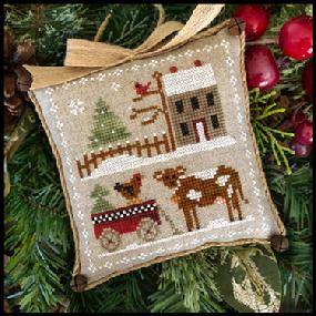 Farmhouse Christmas 4. Dairy Darlin' Cross Stitch Pattern Little House Needleworks