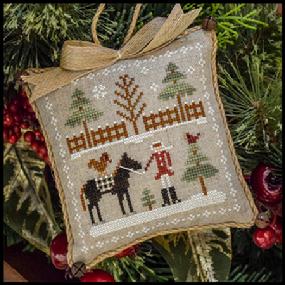 Farmhouse Christmas 2. Horsin Around Cross Stitch Pattern Little House Needleworks