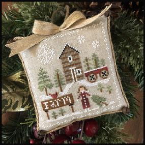 Farmhouse Christmas 6. Pinewood Farm Cross Stitch Pattern Little House Needleworks