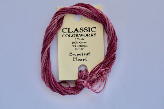 Sweetest Heart Classic Colorworks 6-Strand Hand-Dyed Embroidery Floss