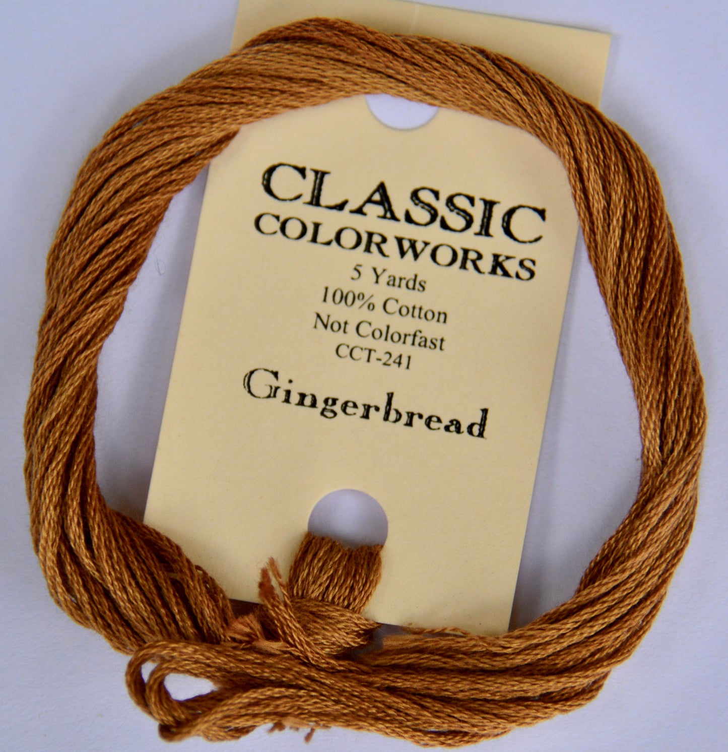 Gingerbread Classic Colorworks 6-Strand Hand-Dyed Embroidery Floss