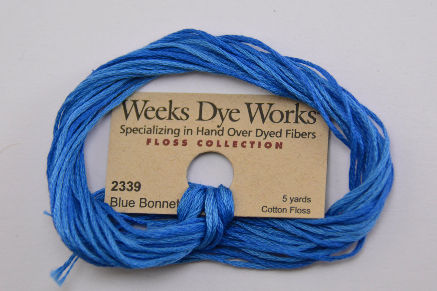 Blue Bonnet 2339 Weeks Dye Works 6-Strand Hand-Dyed Embroidery Floss