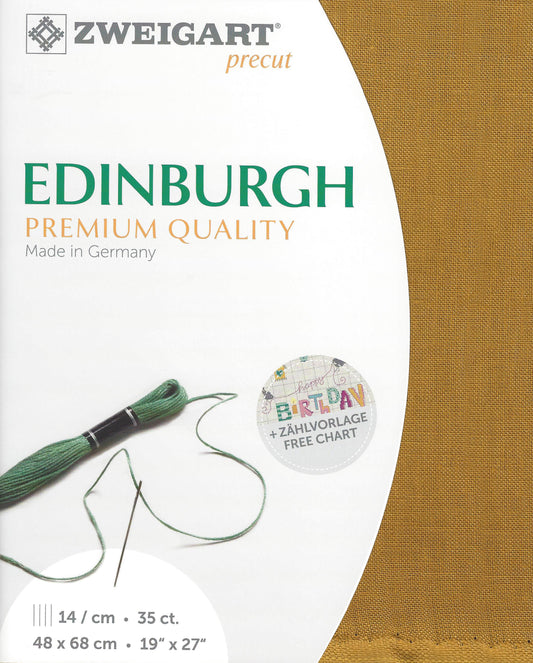 Zweigart Edinburgh 36Ct Sahara Linen Pre-cut