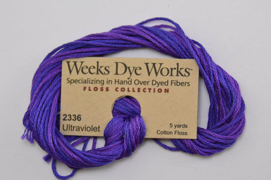 Ultraviolet 2336 Weeks Dye Works 6-Strand Hand-Dyed Embroidery Floss