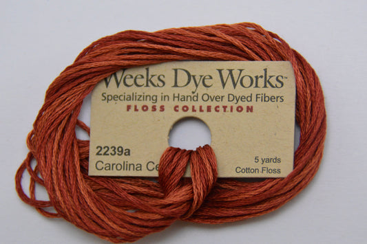 Carolina Cecil 2239a Weeks Dye Works 6-Strand Hand-Dyed Embroidery Floss