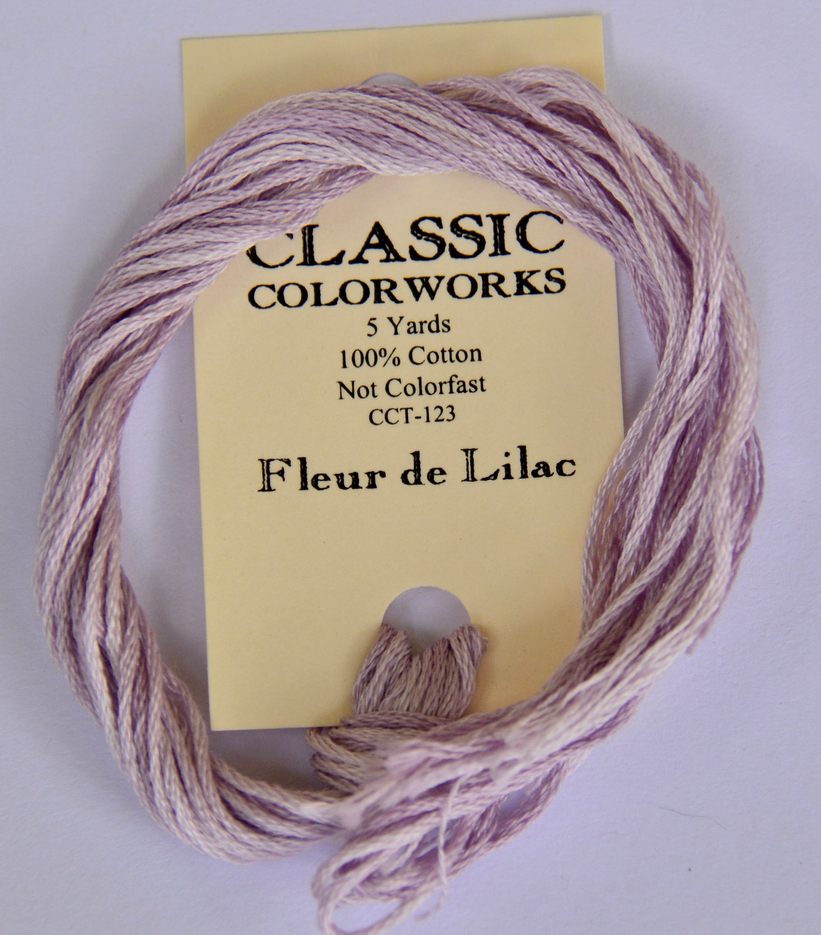 Classic Colorworks Fleur de Lilac Classic Colorworks 6-Strand Hand-Dyed Embroidery Floss ...