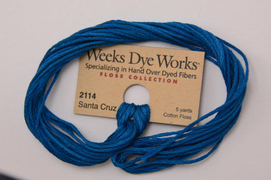 Santa Cruz 2114 Weeks Dye Works 6-Strand Hand-Dyed Embroidery Floss