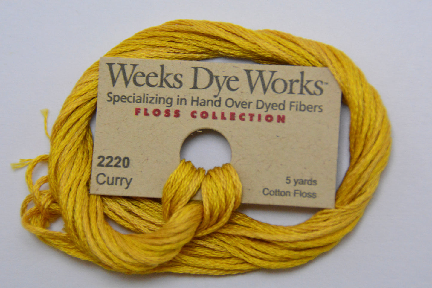 Curry 2220 Weeks Dye Works 6-Strand Hand-Dyed Embroidery Floss