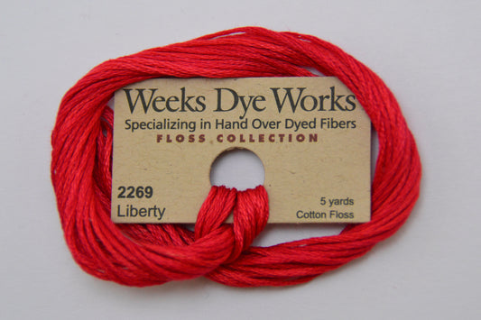 Liberty 2269 Weeks Dye Works 6-Strand Hand-Dyed Embroidery Floss