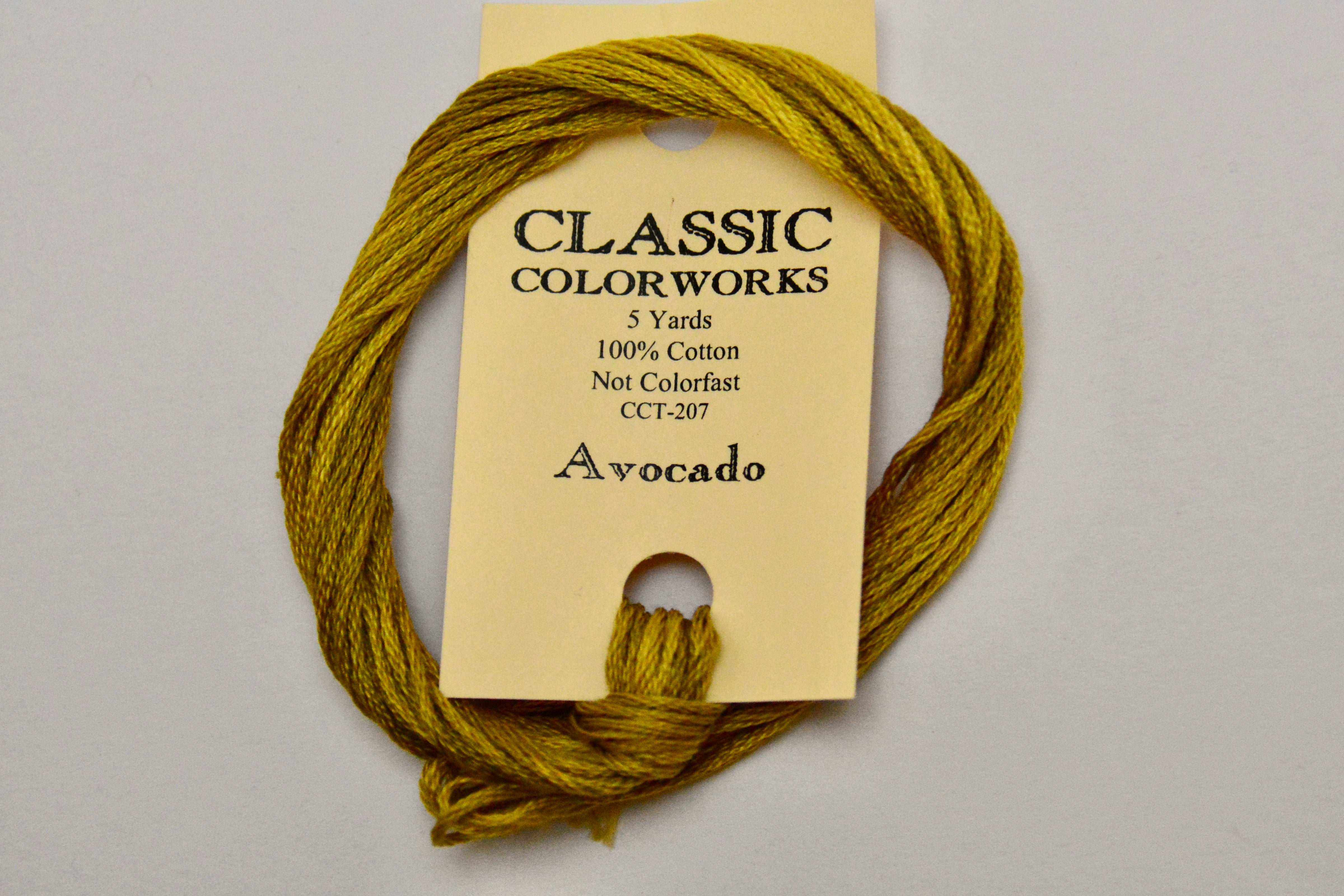 Classic Colorworks Avocado Classic Colorworks 6 Strand Hand-Dyed Embroidery Floss – The ...