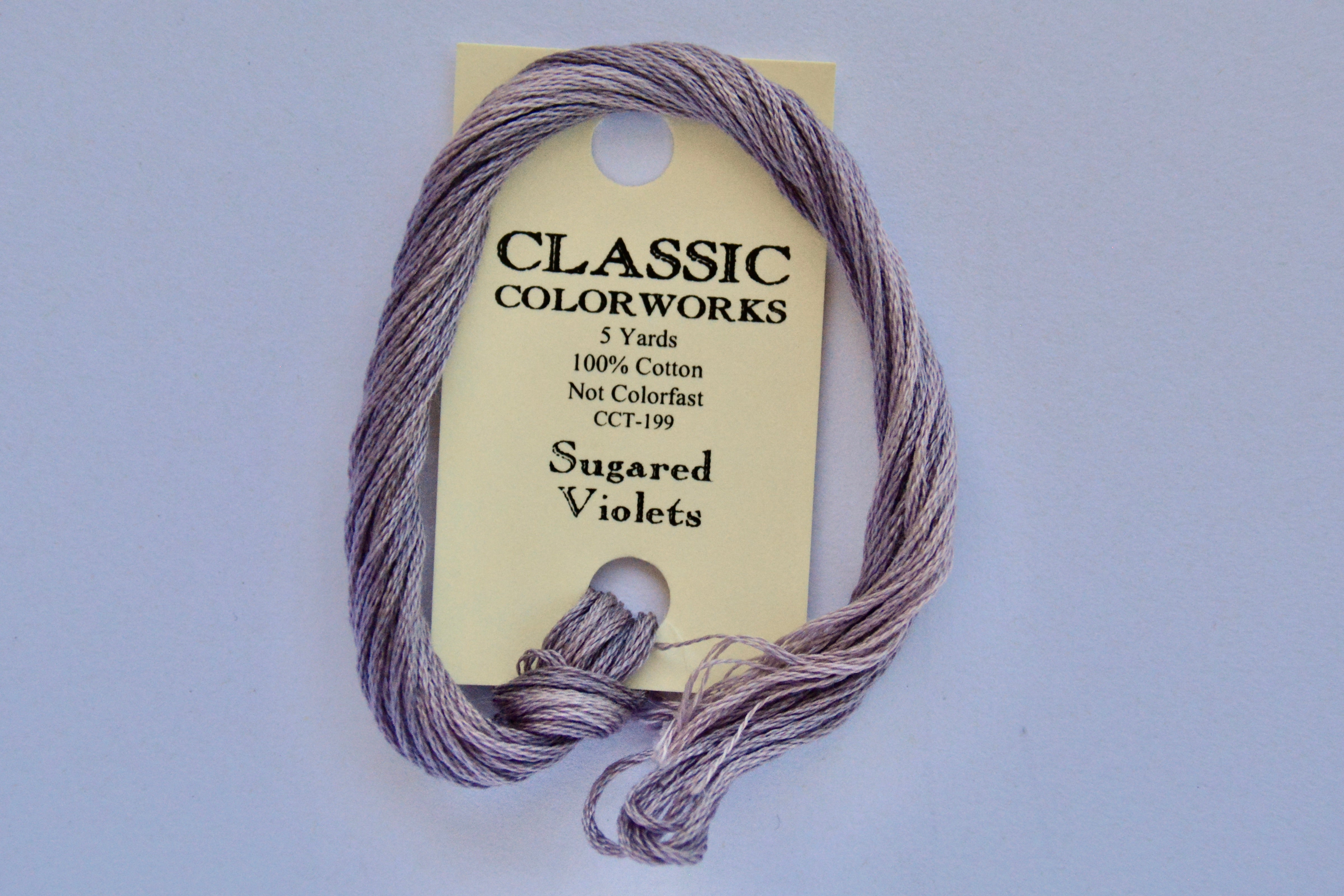 Sugared Violets Classic Colorworks 6 Strand Hand Dyed Embroidery Floss The Rural Stitch Co