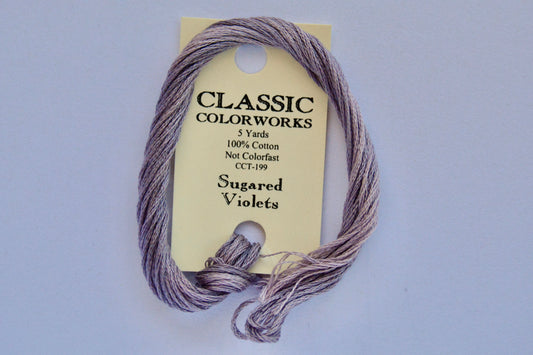 Sugared Violets Classic Colorworks 6-Strand Hand-Dyed Embroidery Floss