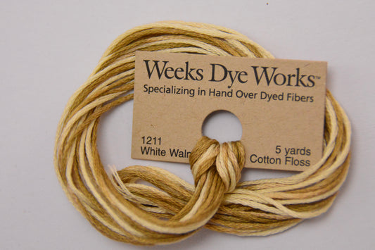 White Walnut 1211 Weeks Dye Works 6-Strand Hand-Dyed Embroidery Floss