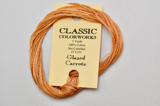 Glazed Carrots Classic Colorworks 6 Strand Hand-Dyed Embroidery Floss