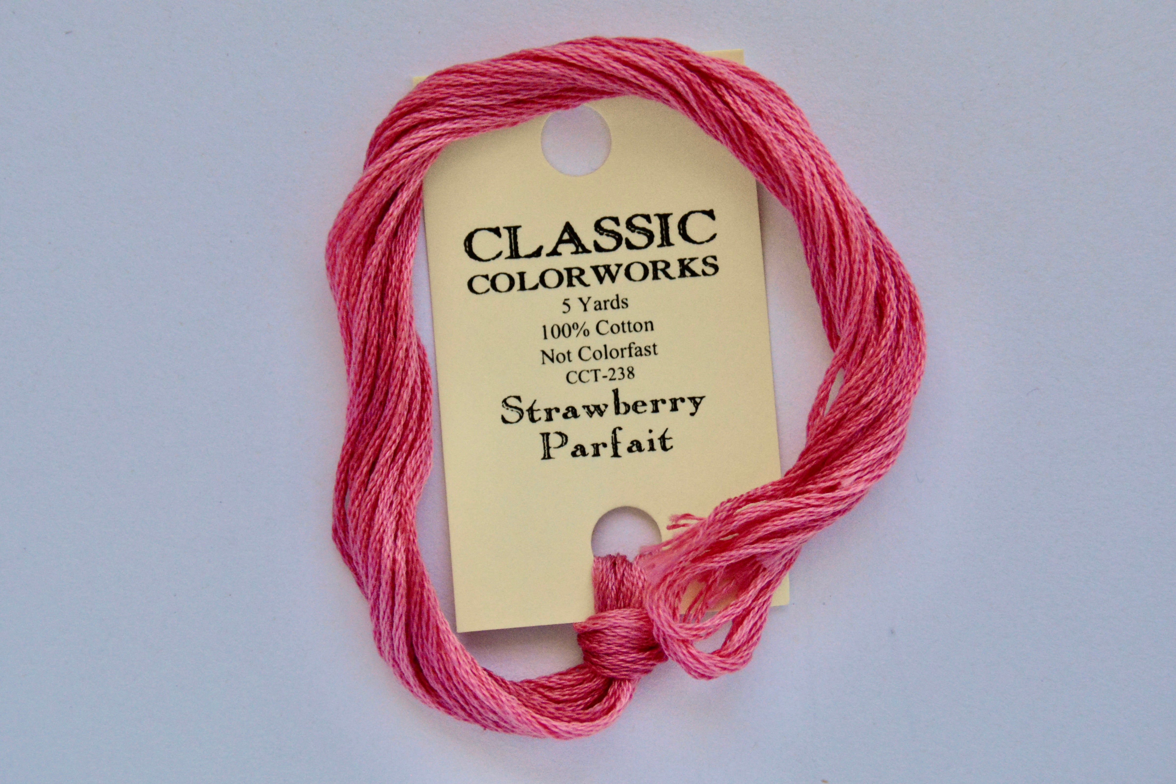 Classic Colorworks Strawberry Parfait Classic Colorworks 6-Strand Hand-Dyed Embroidery Fl ...