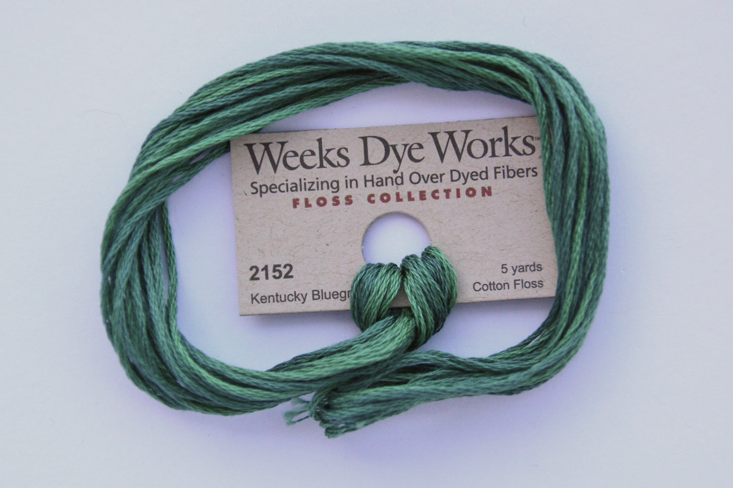 Kentucky Bluegrass 2152 Weeks Dye Works 6-Strand Hand-Dyed Embroidery Floss