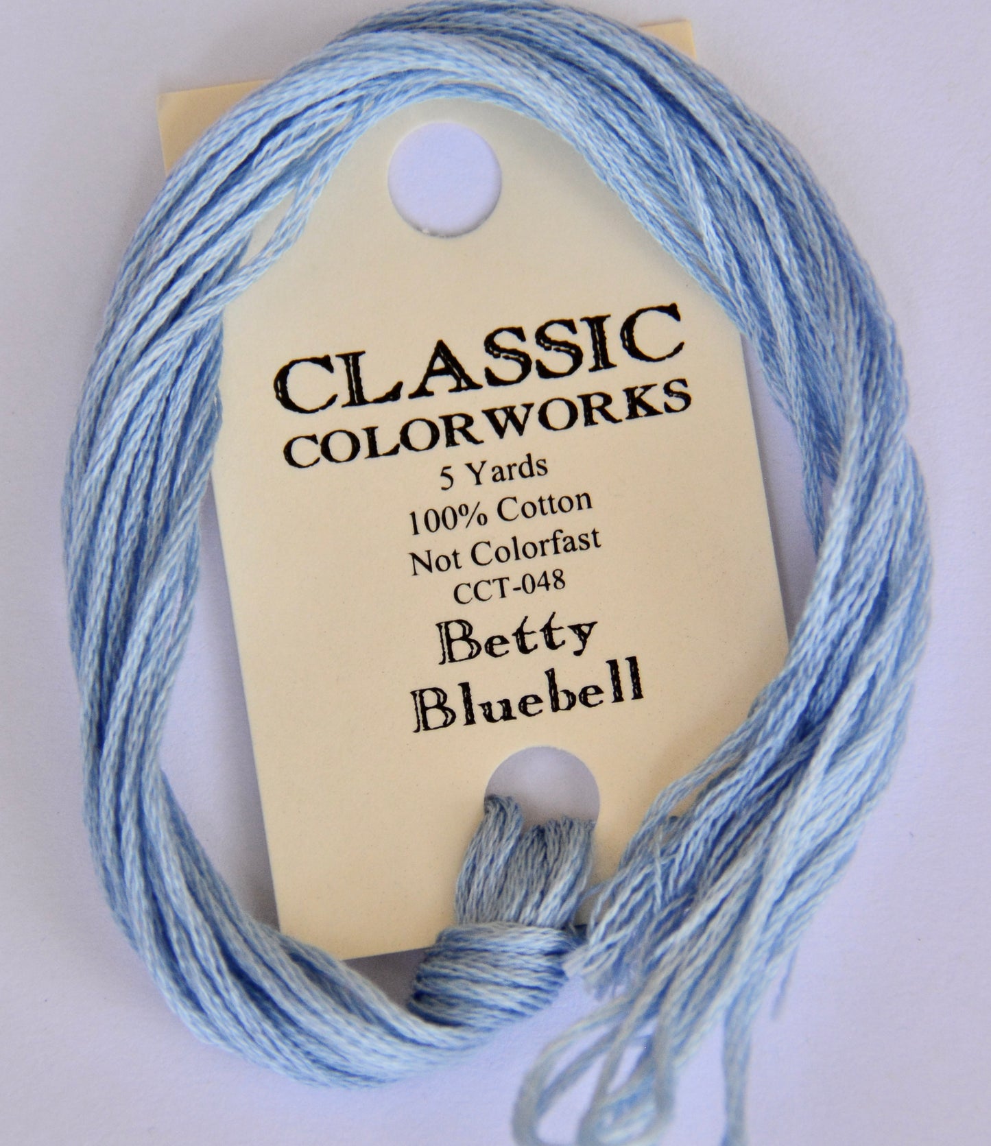 Betty Bluebell Classic Colorworks 6-Strand Hand-Dyed Embroidery Floss