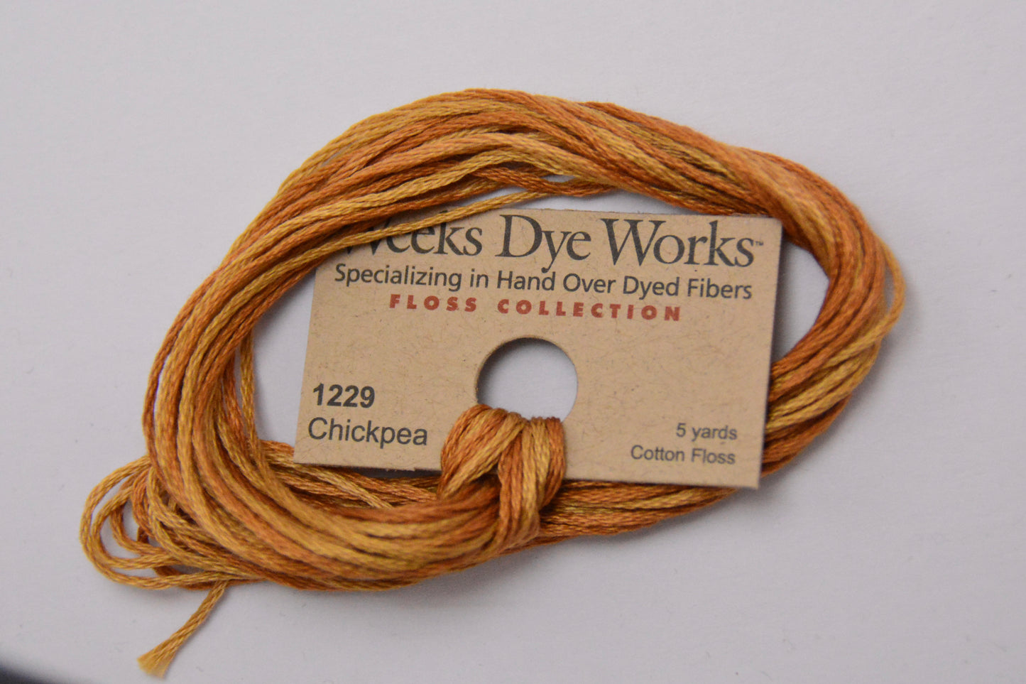 Chickpea 1229 Weeks Dye Works 6-Strand Hand-Dyed Embroidery Floss
