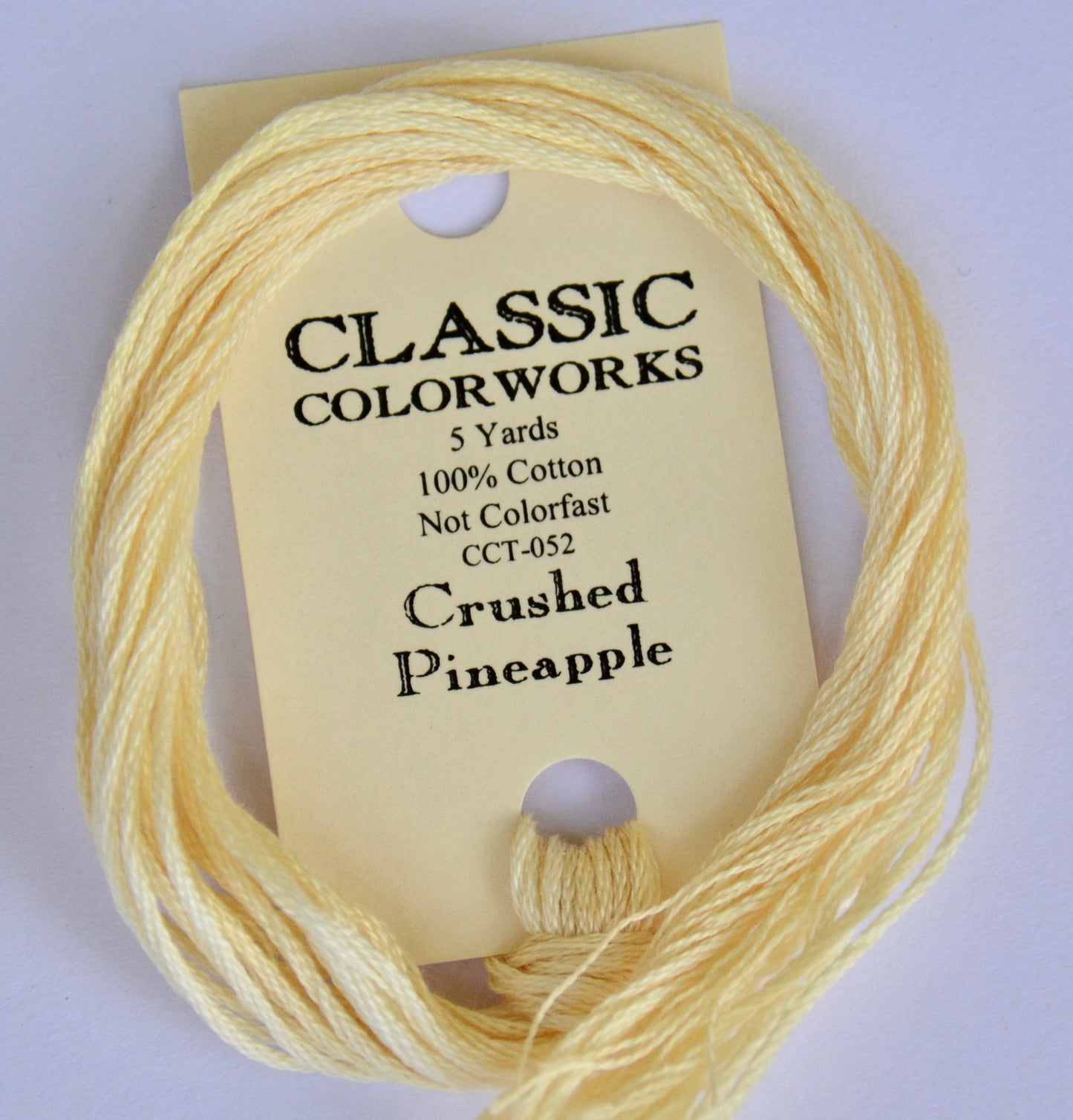 Crushed Pineapple Classic Colorworks 6-Strand Hand-Dyed Embroidery Floss