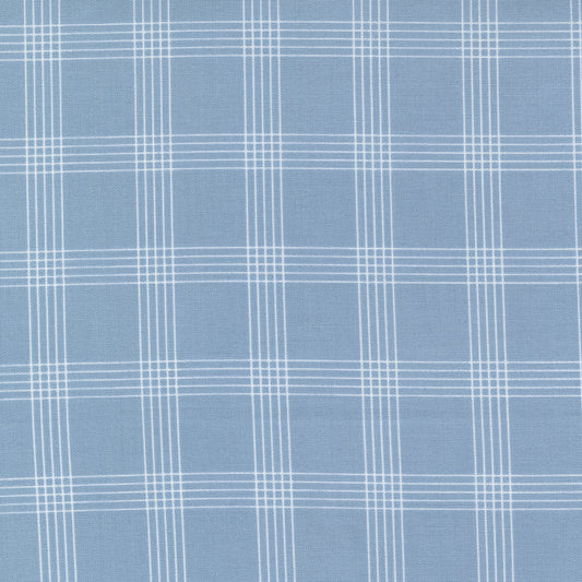 Nantucket Summer Light Blue Plaid Checks