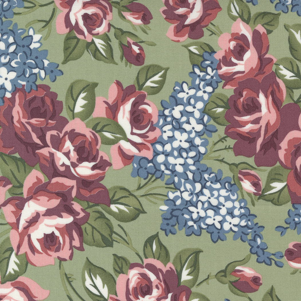 Sunnyside Rosy Moss M5528016 by Camille Roskelley for Moda fabrics- (sold in 25cm increments)