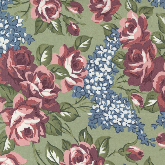 Sunnyside Rosy Moss M5528016 by Camille Roskelley for Moda fabrics- (sold in 25cm increments)