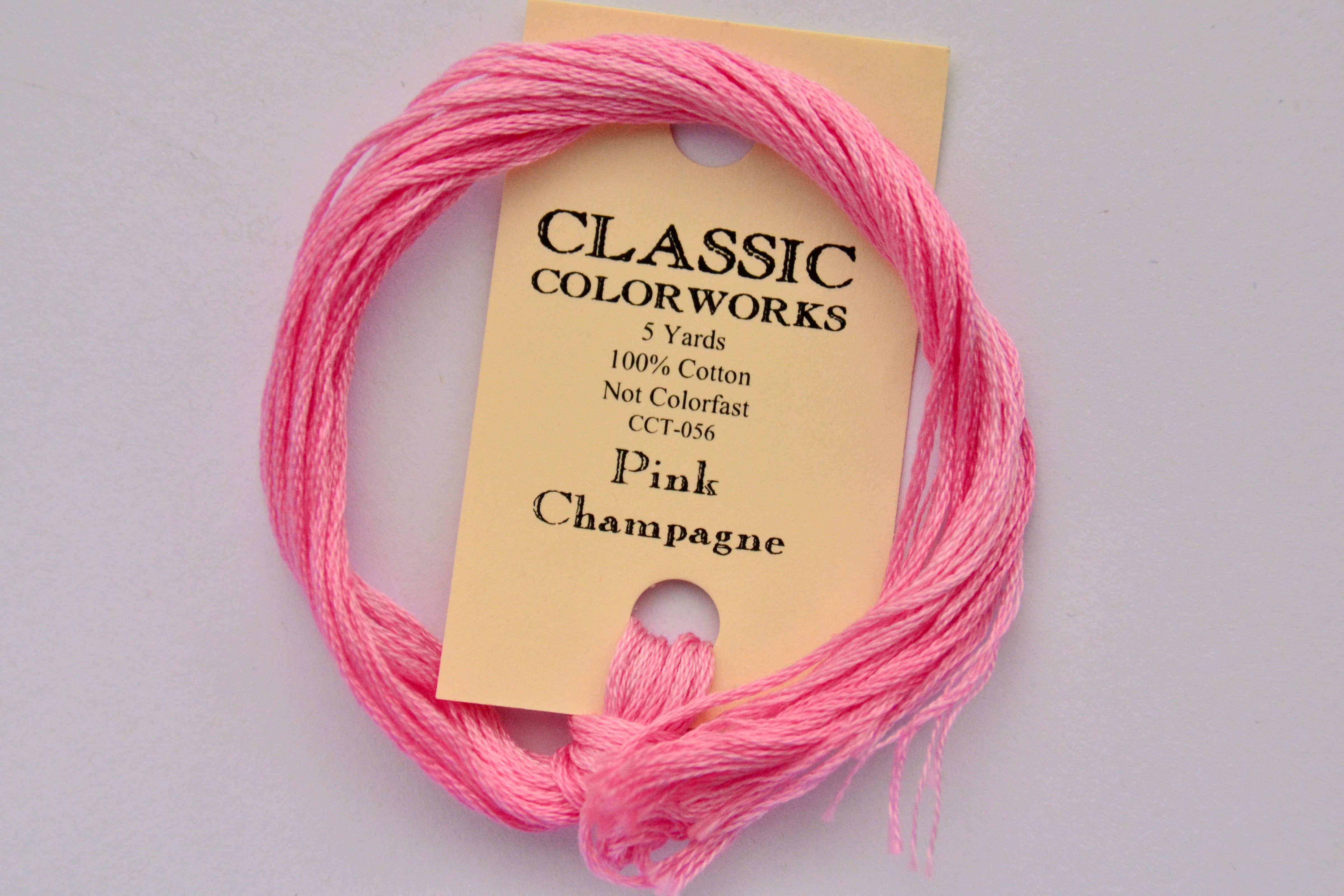 Champagne Color Thread Spool Pink Champagne Classic Colorworks 6-Strand Hand-Dyed Embroidery Floss ...