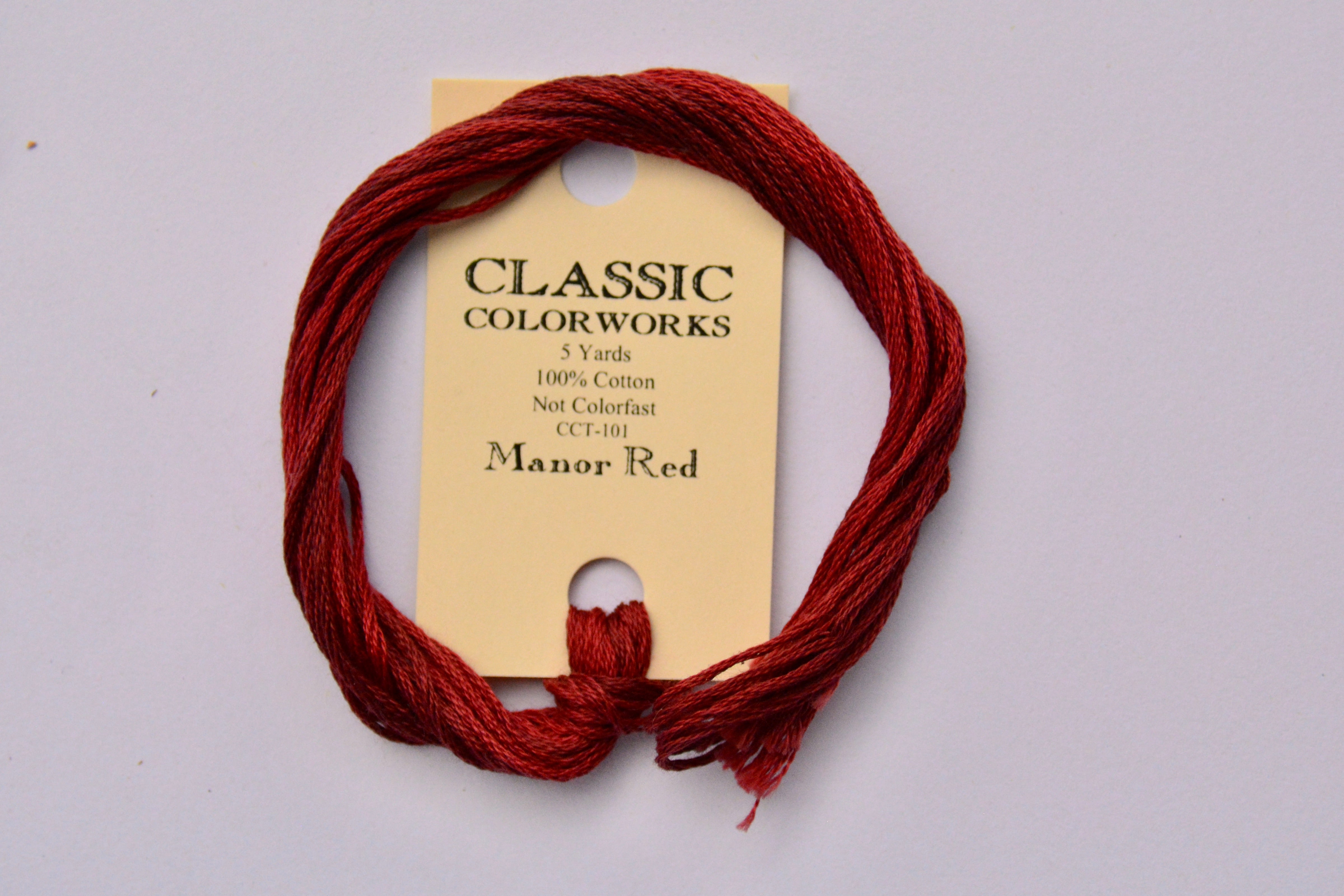 Manor Red Classic Colorworks 6-Strand Hand-Dyed Embroidery Floss – The ...